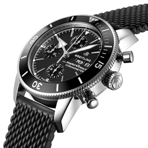 breitling superocean heritage chronographe 44 rubber strap|breitling superocean heritage price.